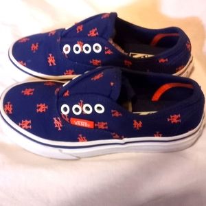 Size 12 New York Mets vans kids shoes